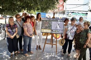 Sandra Gómez visita las obras de la supermanzana de Orriols